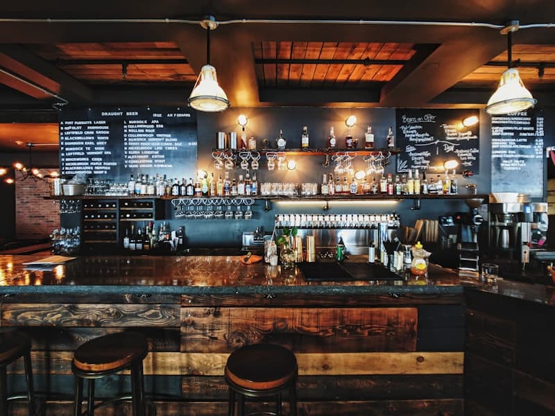 Traditional restaurant setup